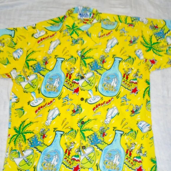 Cabo Wabo Cantina Tropical Sammy Hager Baja Reposado Shirt Employee Size 42 - Picture 1 of 2